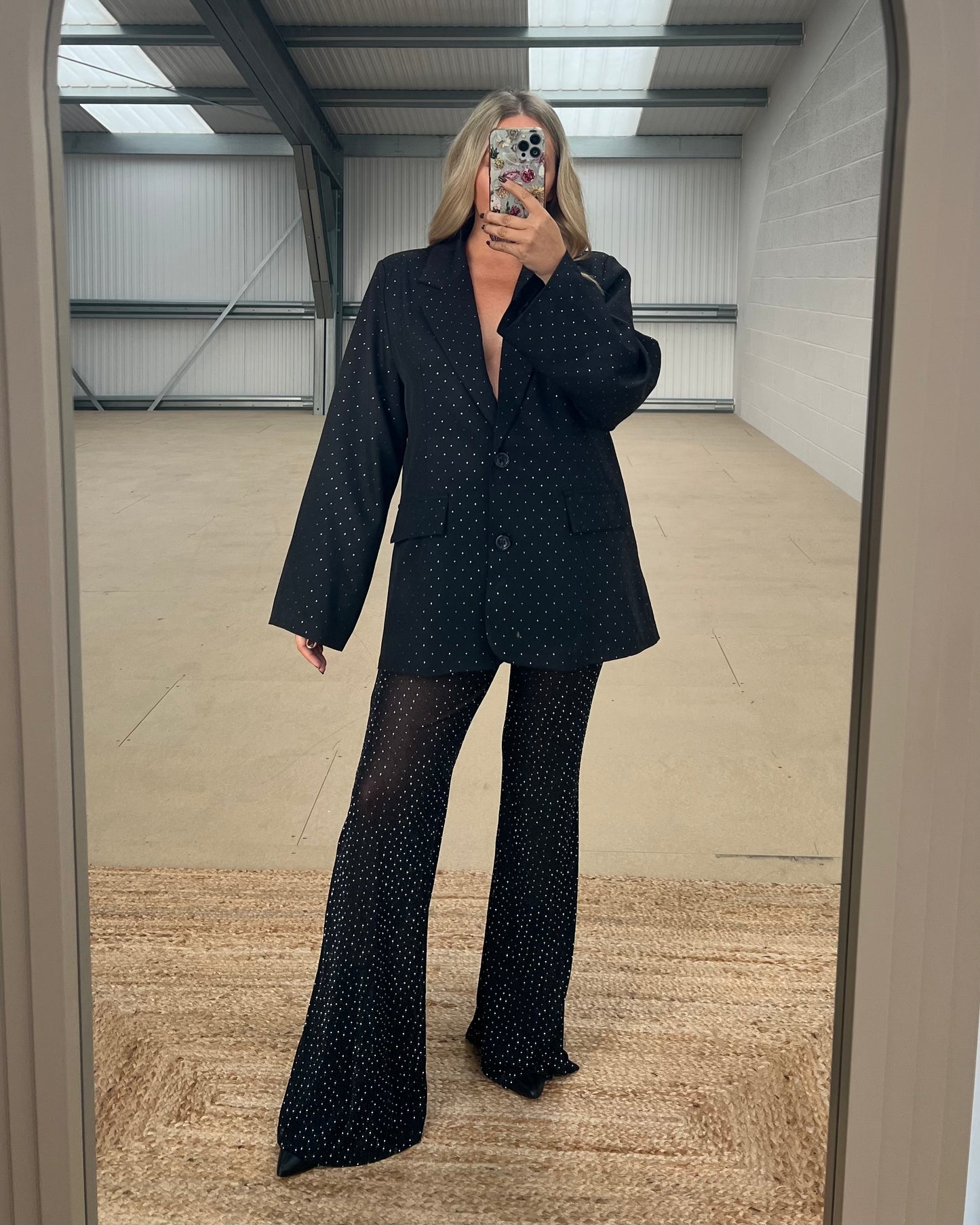 SPARKLE BLAZER WITH BELT