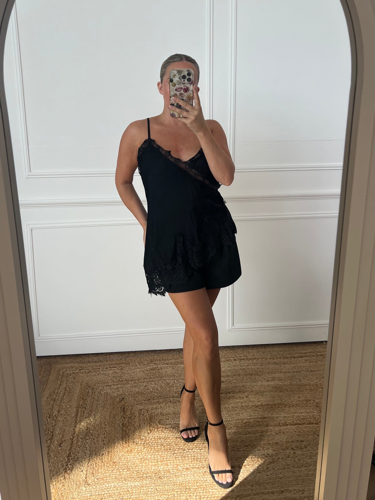 SATIN LACE CAMISOLE TOP