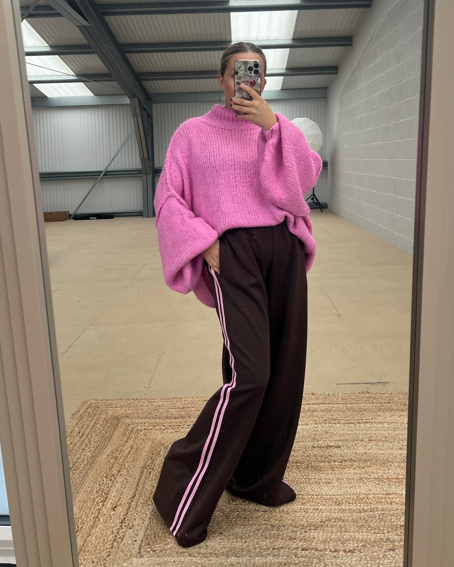 SIDE STRIPE TRACK PANT - LEOPARD & PLAIN COLOURS