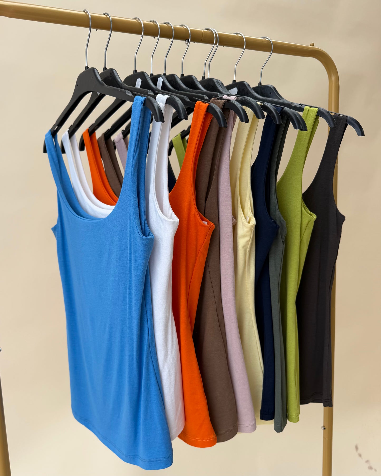 SQUARE NECK TANK TOPS