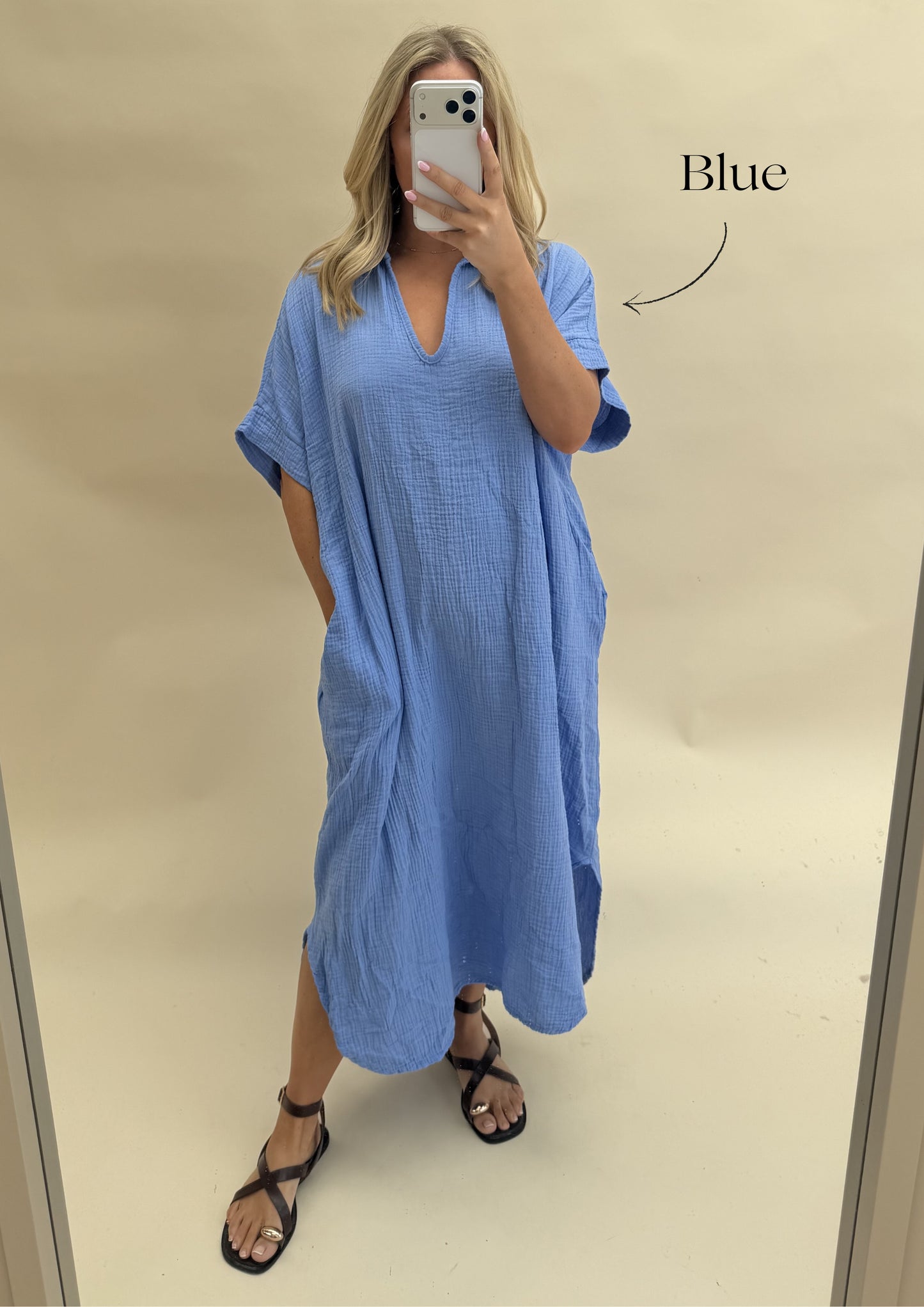 Kaftan Inspired Cotton Dress