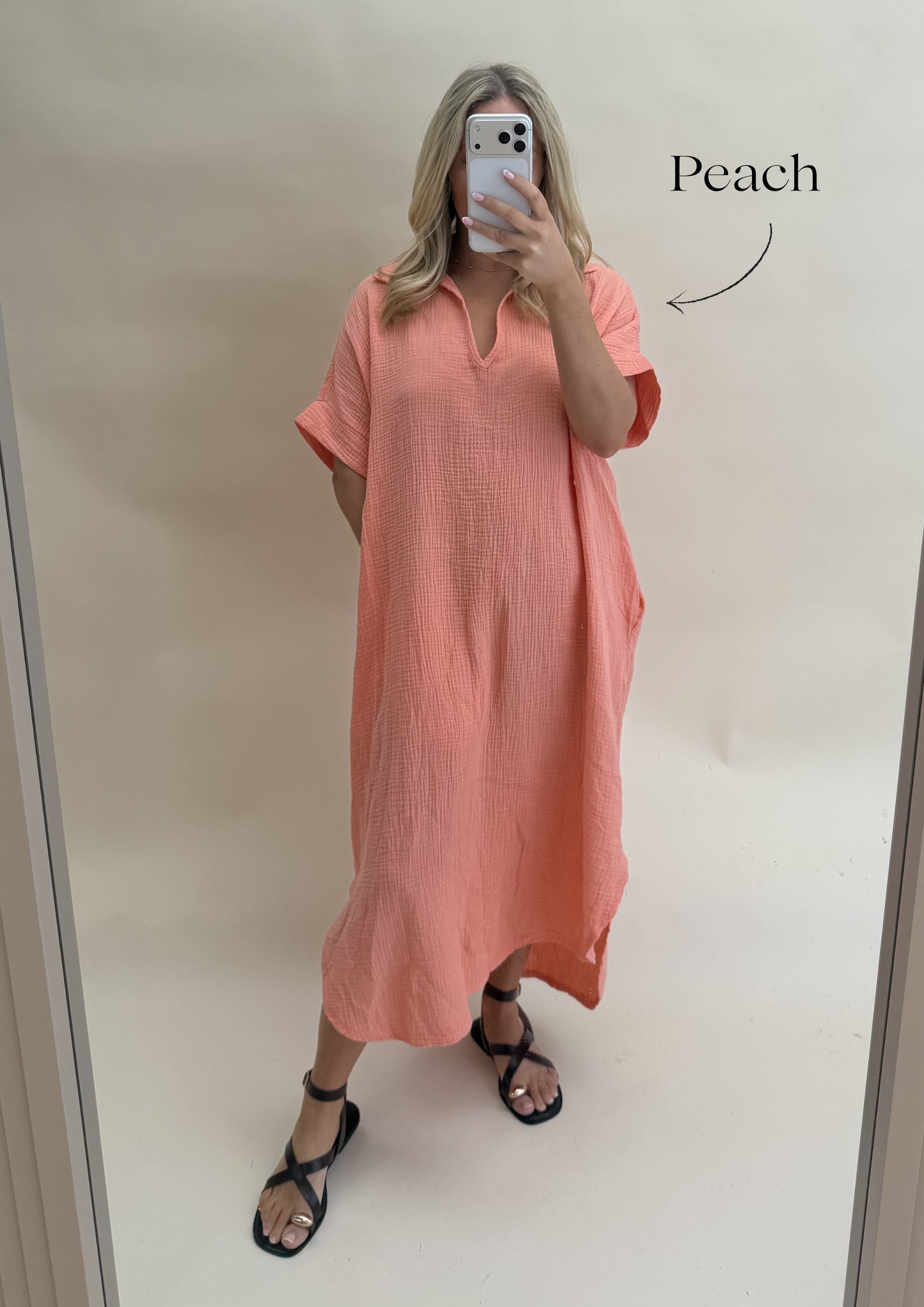Kaftan Inspired Cotton Dress