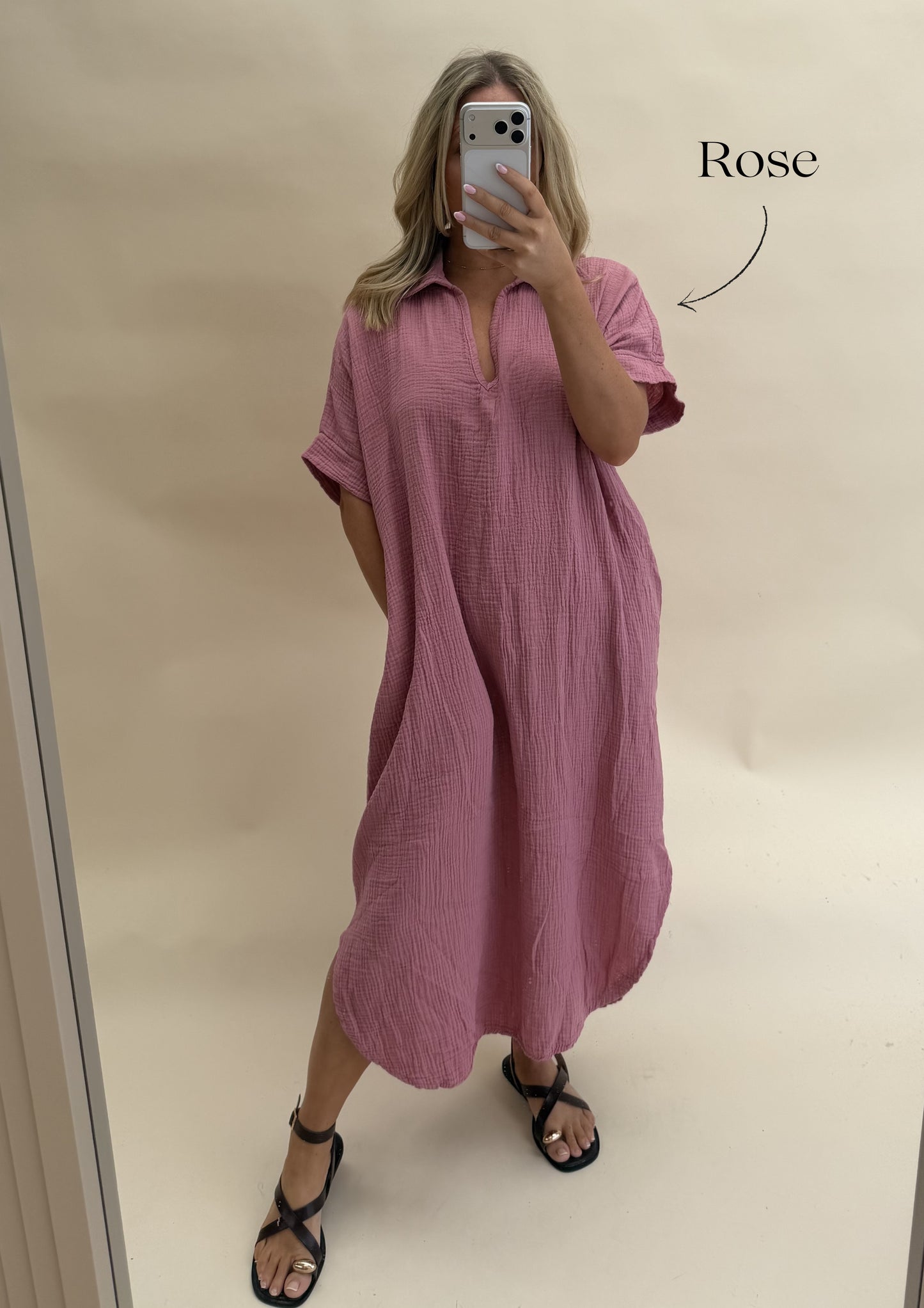 Kaftan Inspired Cotton Dress