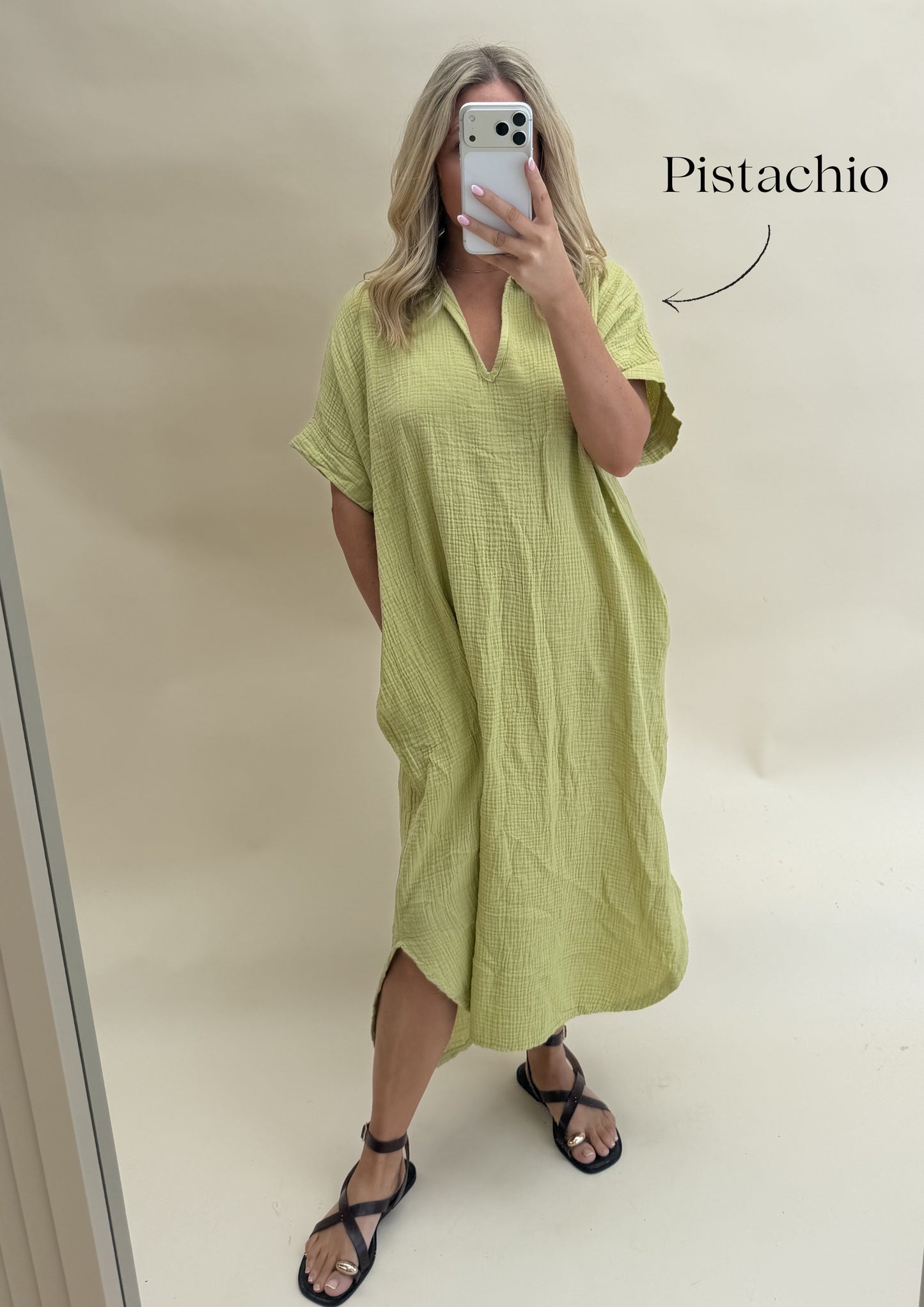 Kaftan Inspired Cotton Dress