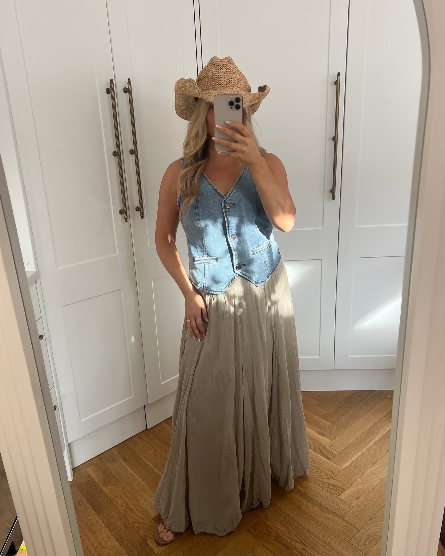 BOHO COTTON MAXI SKIRT