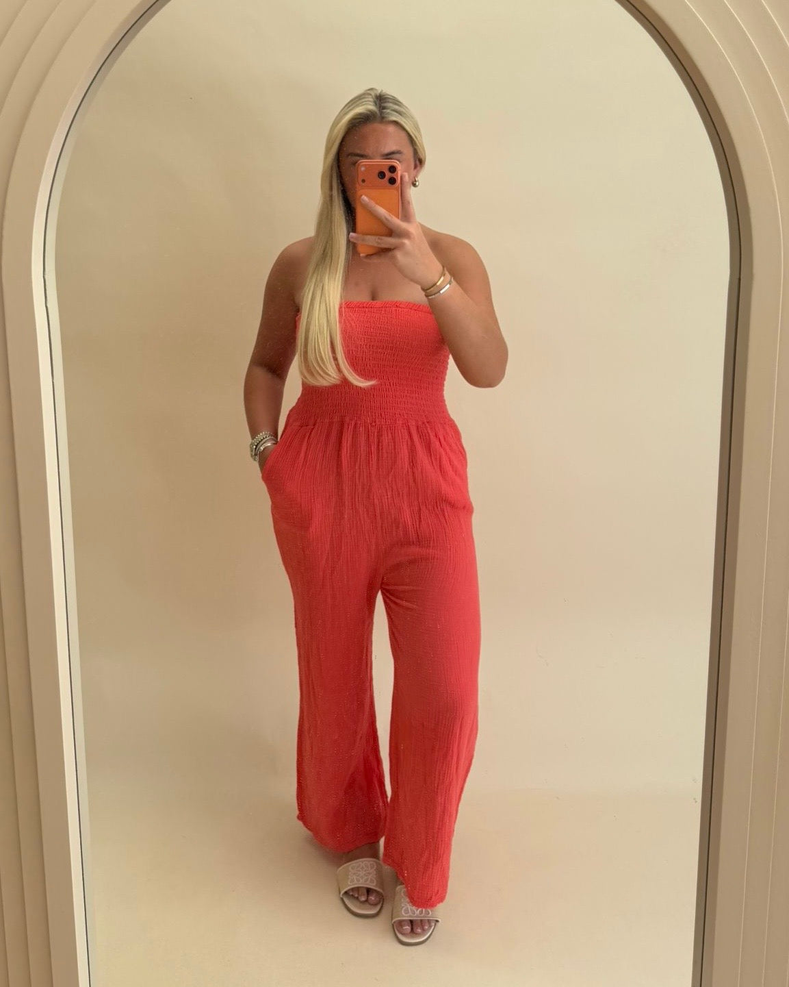 BANDEAU JUMPSUIT 100% COTTON
