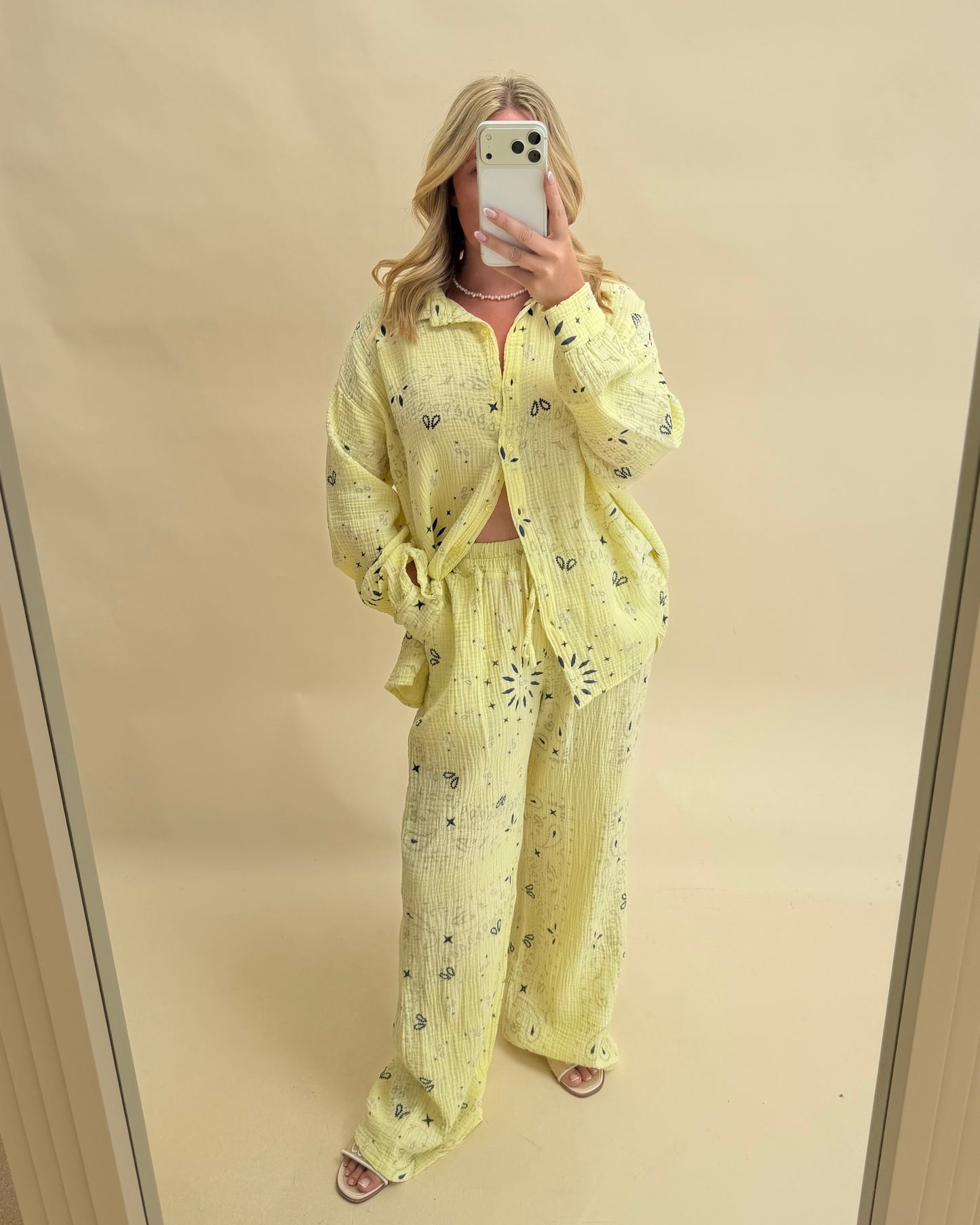 BANDANA PRINT TROUSER AND SHIRT SET
