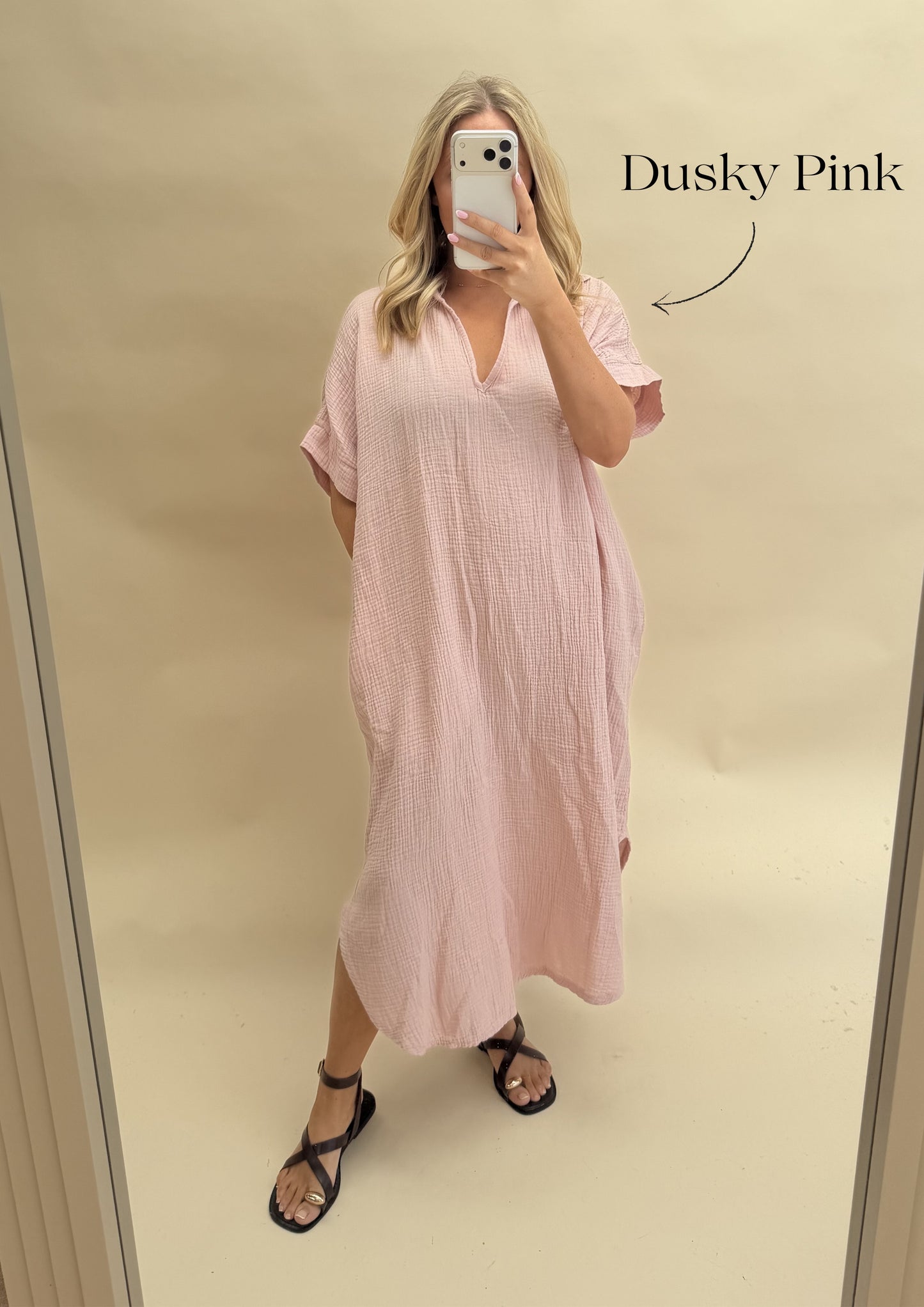 Kaftan Inspired Cotton Dress