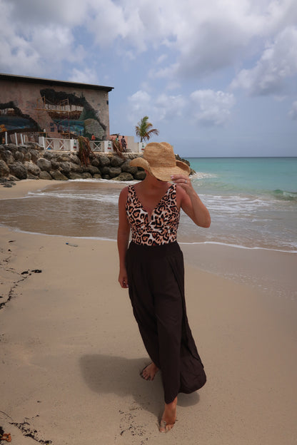 SPLIT-LEG PALAZZO TROUSERS