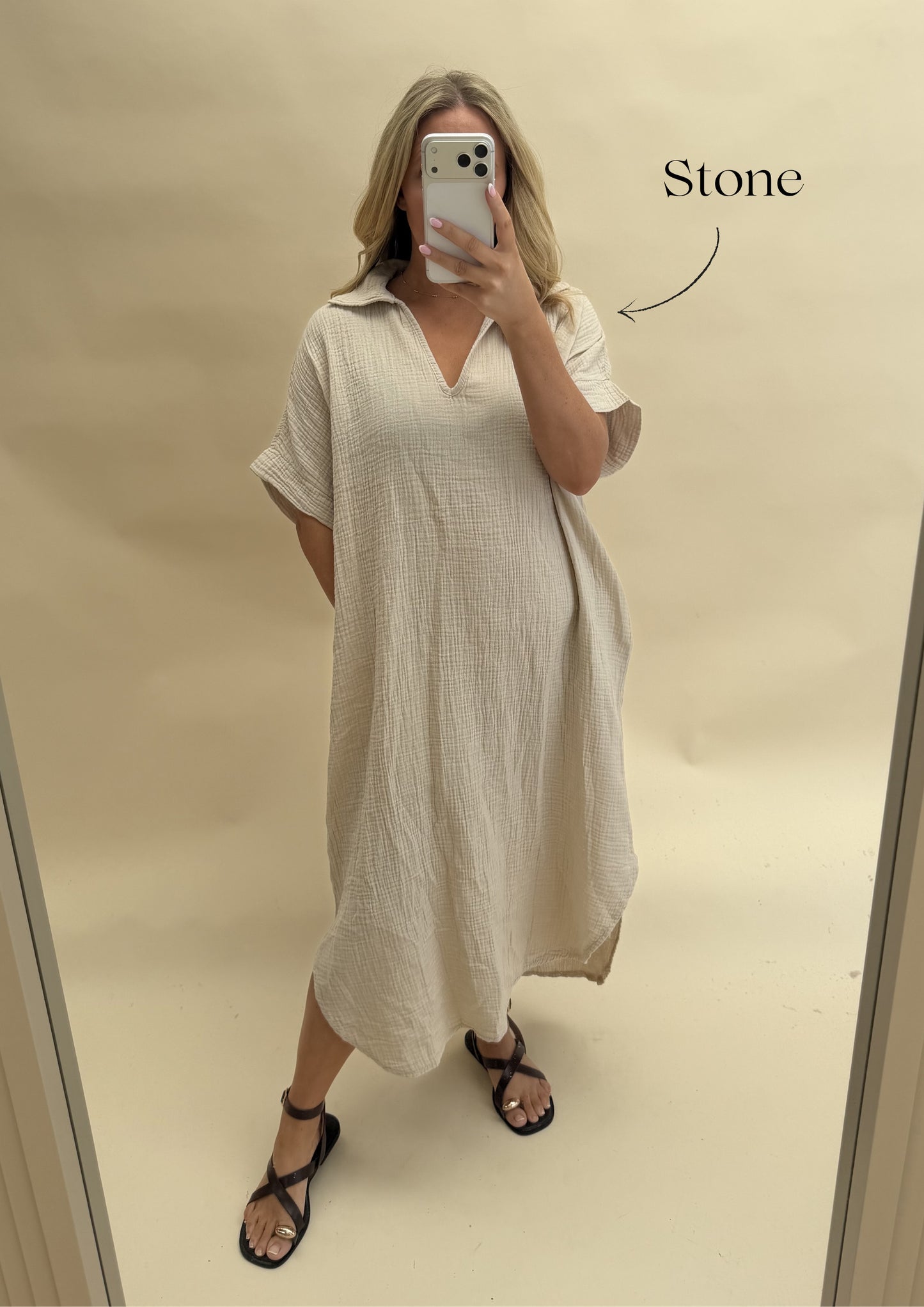 Kaftan Inspired Cotton Dress