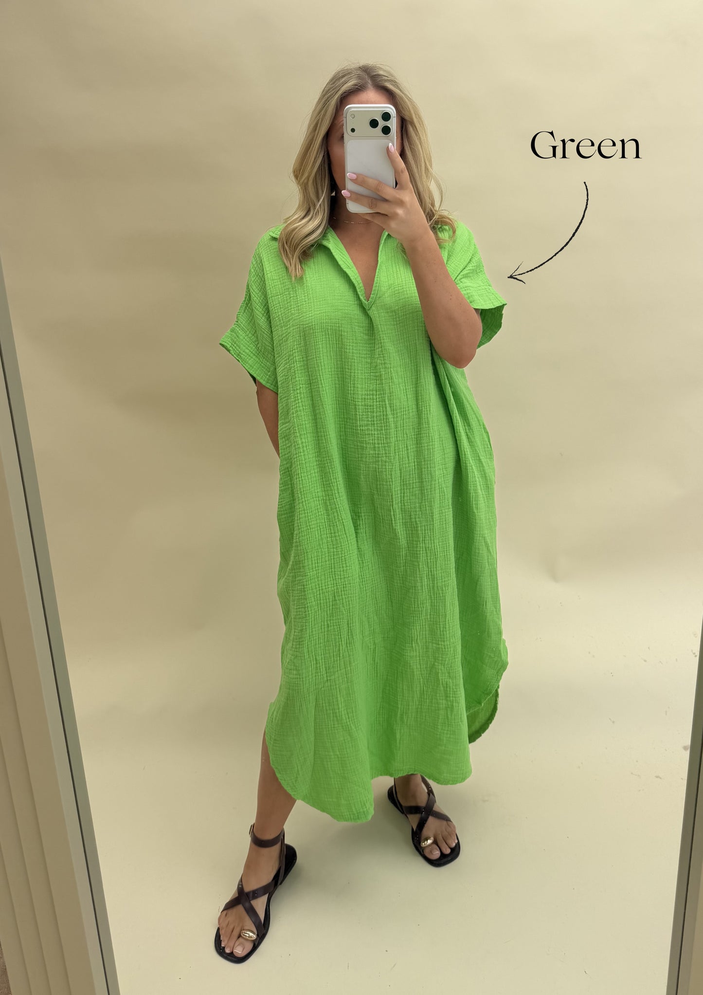 Kaftan Inspired Cotton Dress