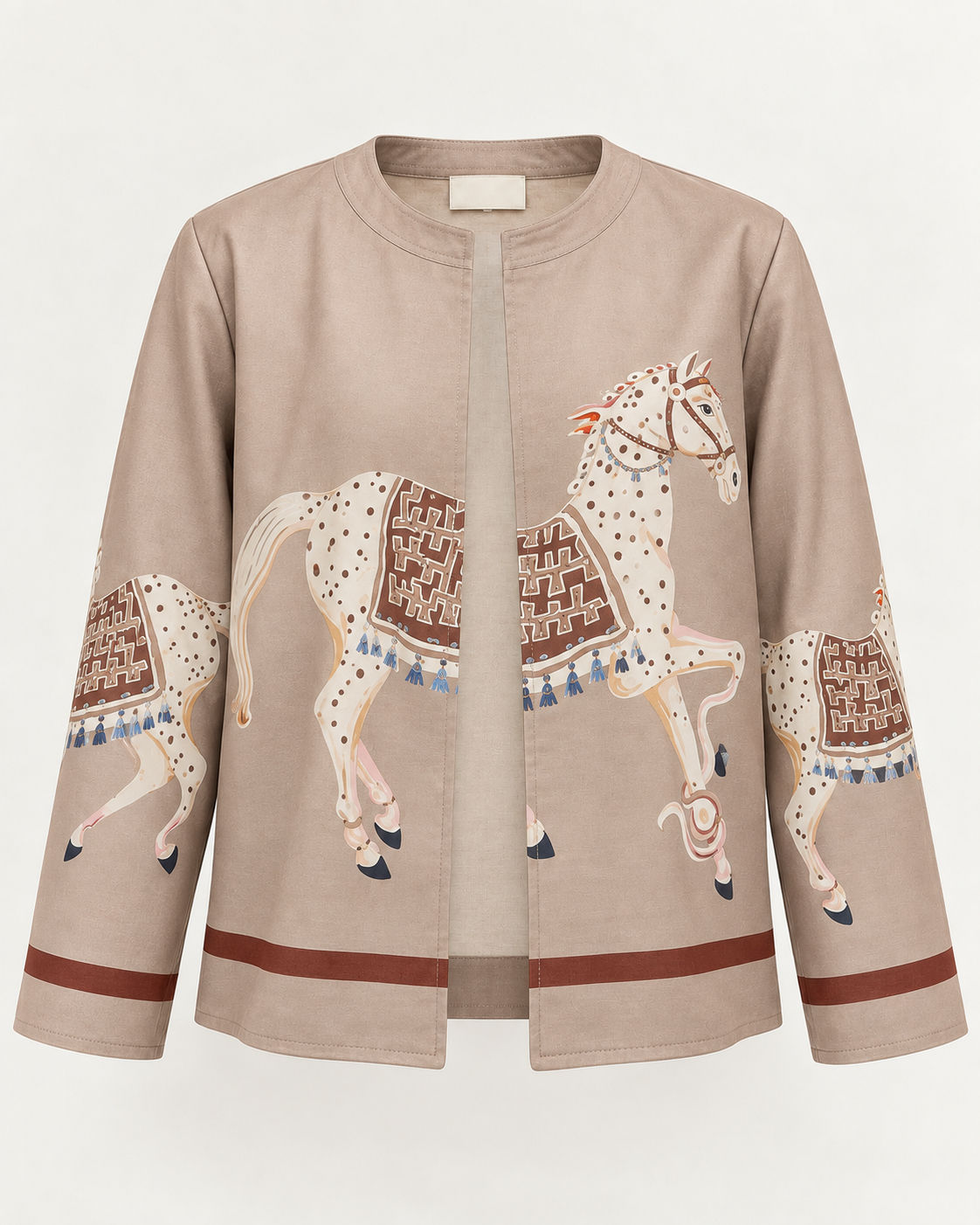 Horse Print Statement Jacket