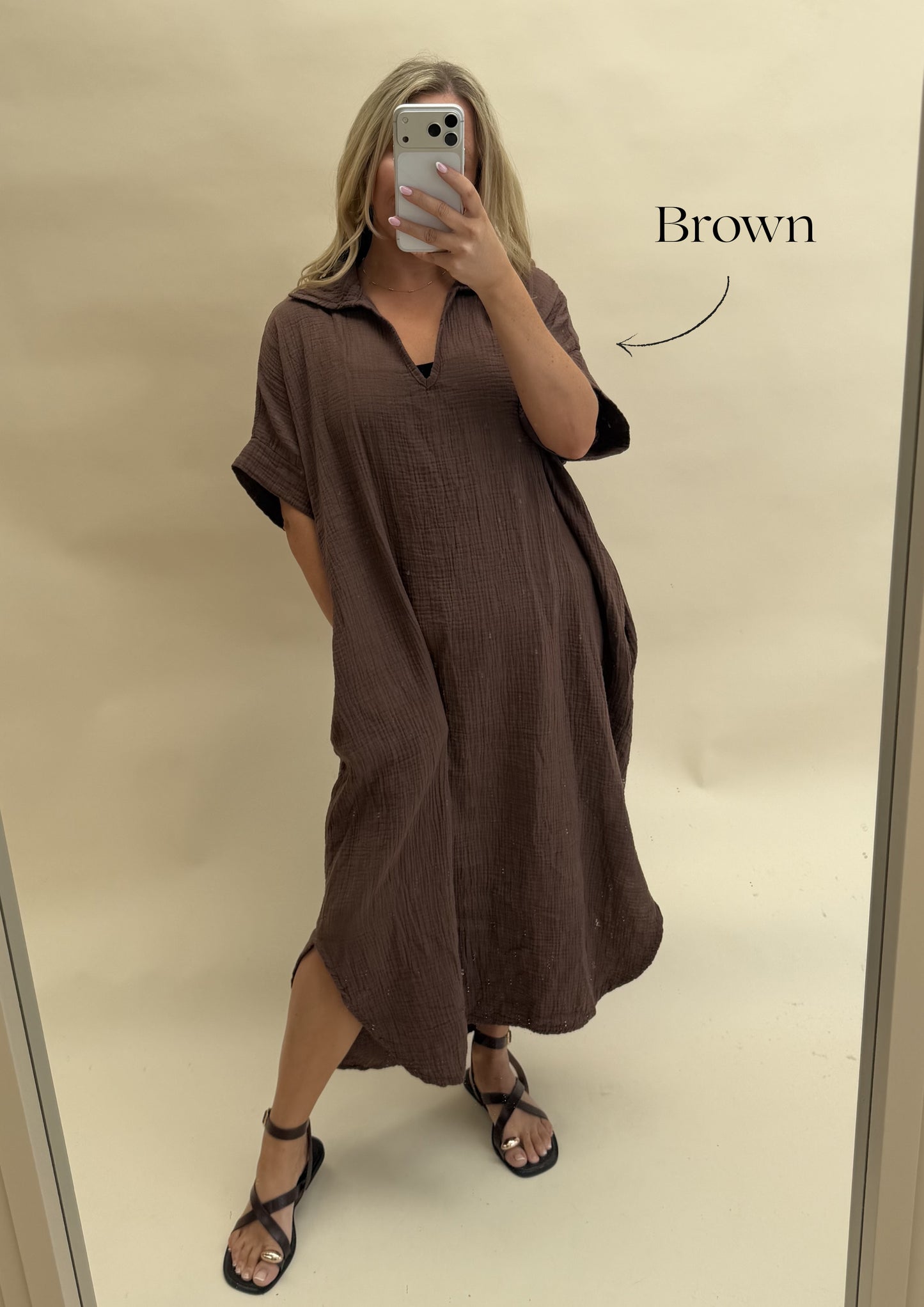 Kaftan Inspired Cotton Dress