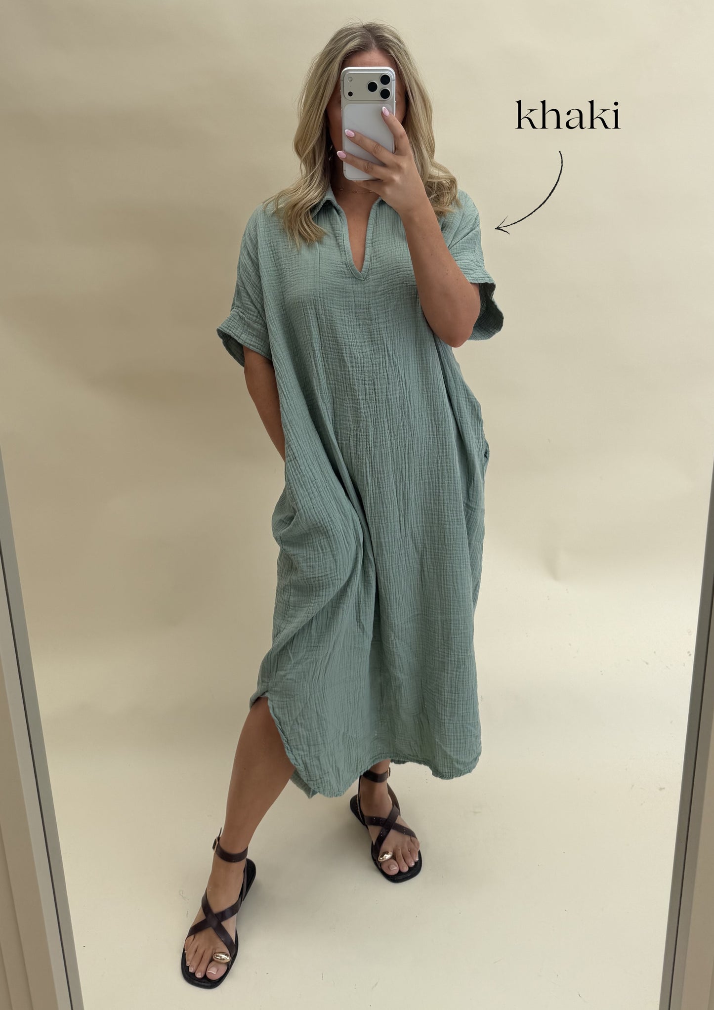 Kaftan Inspired Cotton Dress