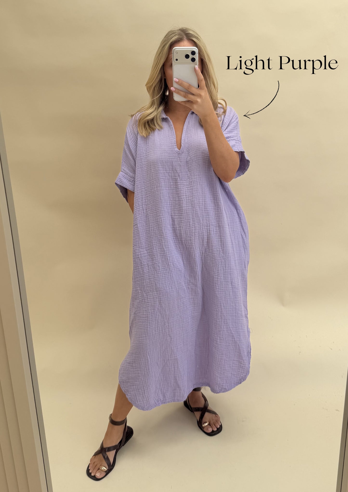 Kaftan Inspired Cotton Dress