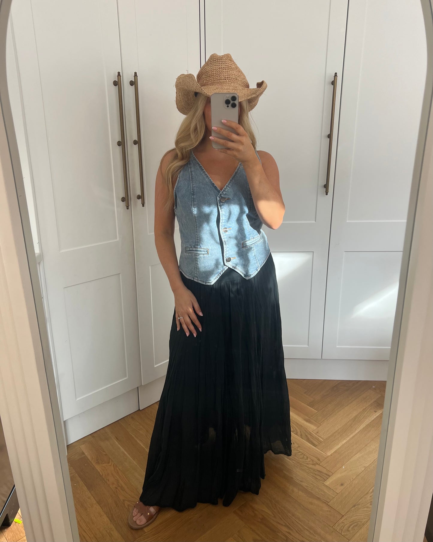 BOHO COTTON MAXI SKIRT
