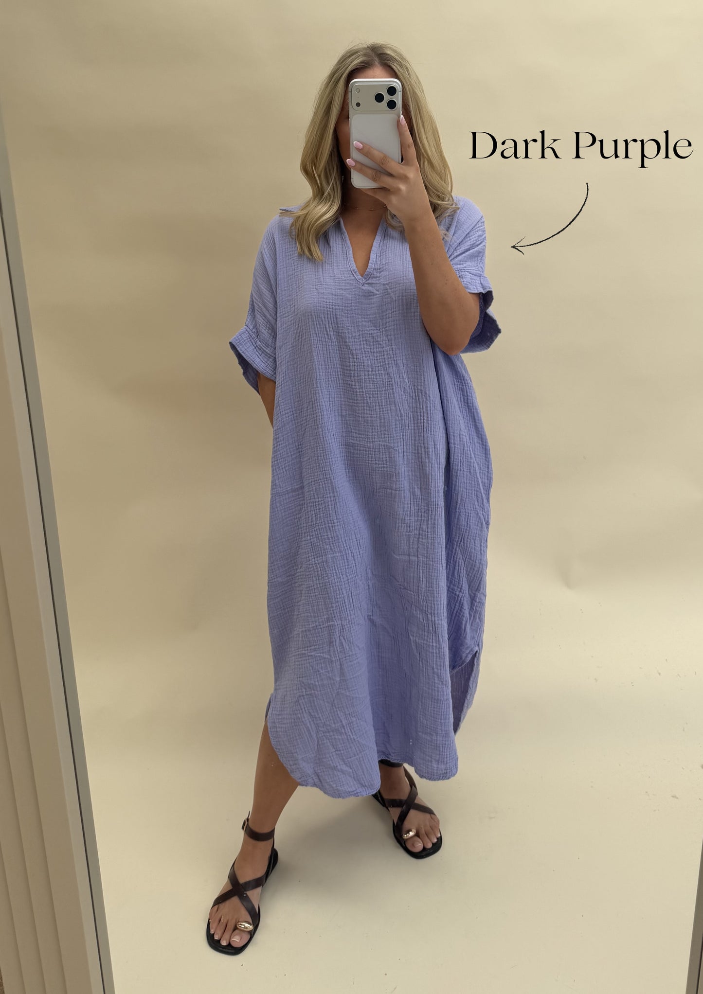 Kaftan Inspired Cotton Dress