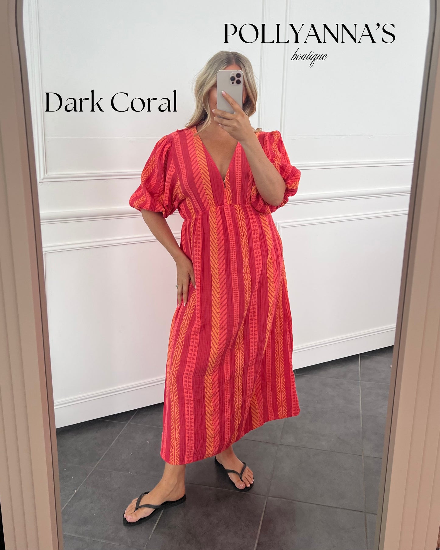 AZTEC PRINT CHEESECLOTH COTTON DRESS