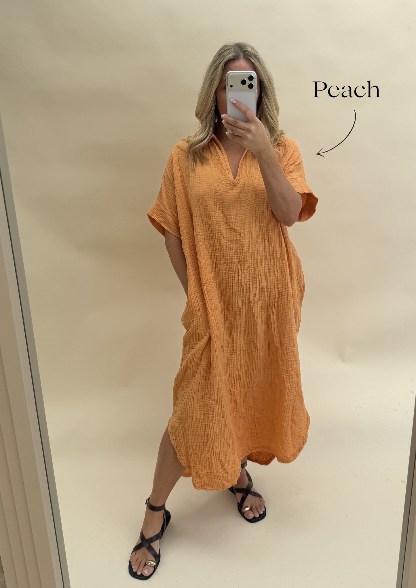 Kaftan Inspired Cotton Dress