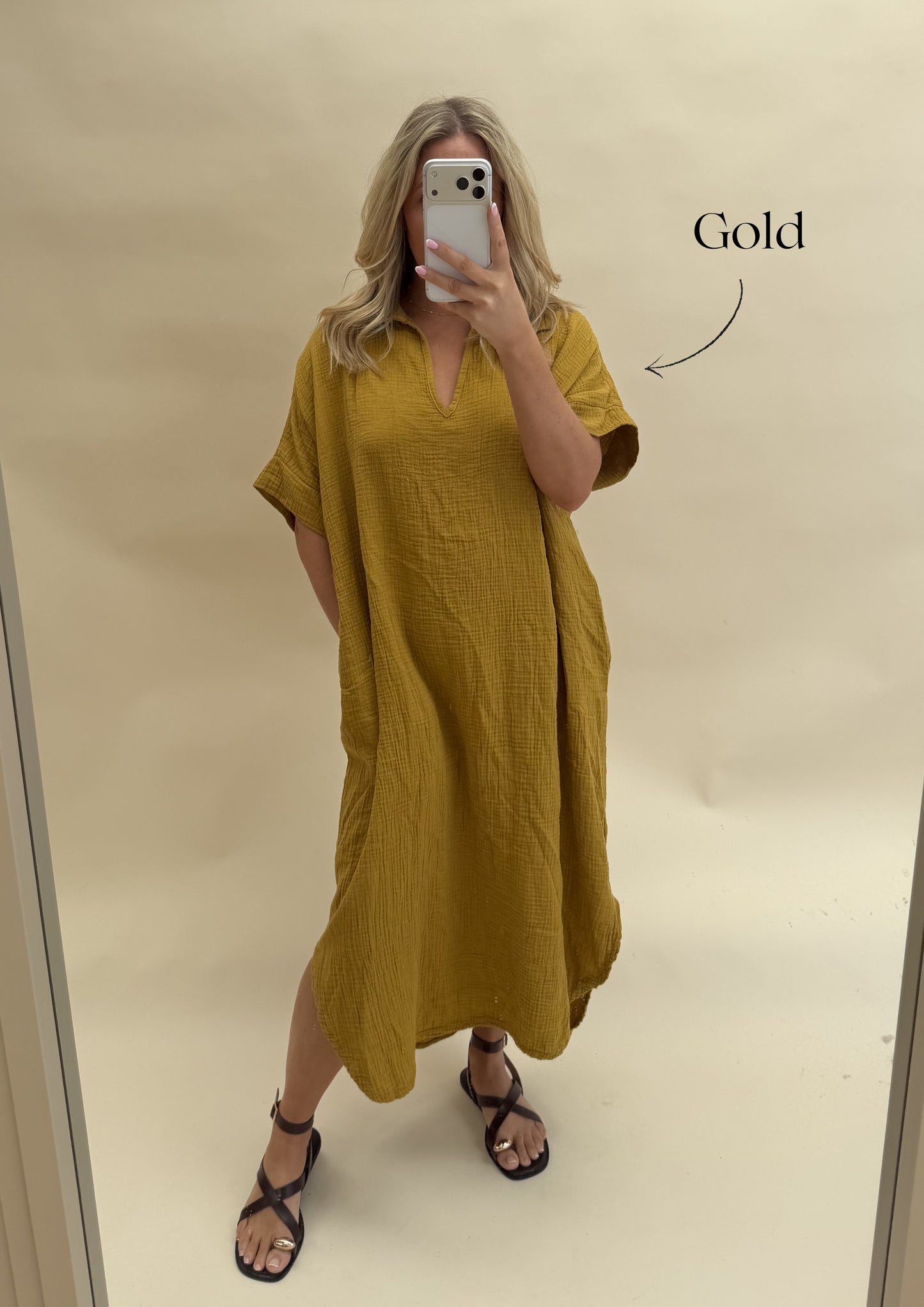 Kaftan Inspired Cotton Dress