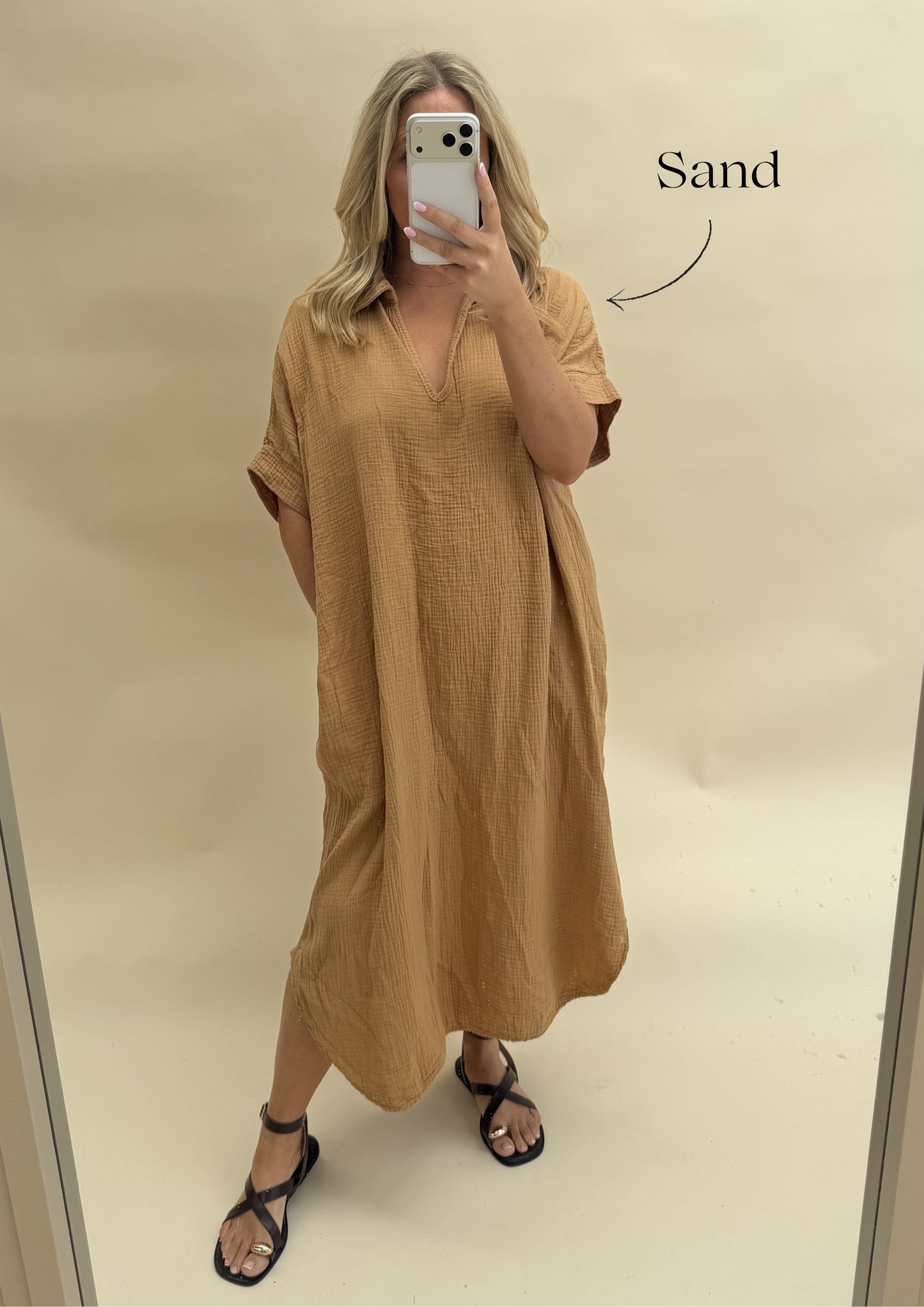 Kaftan Inspired Cotton Dress