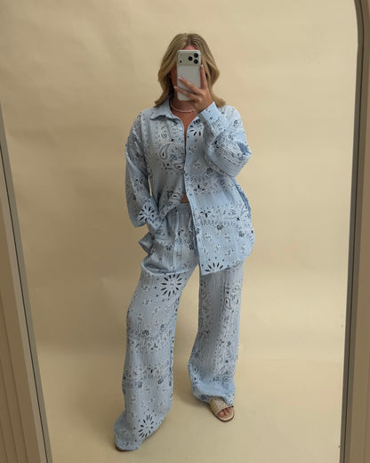 BANDANA PRINT TROUSER AND SHIRT SET
