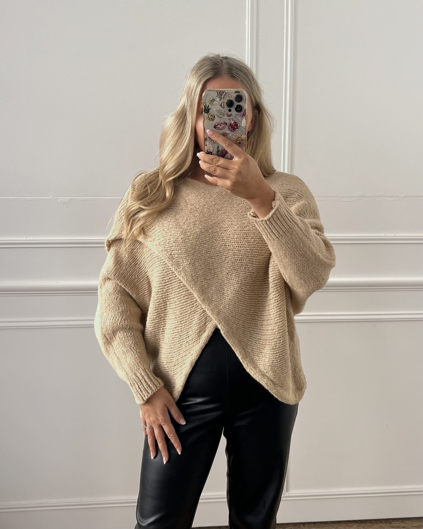 CROSSOVER WOOL BLEND JUMPER