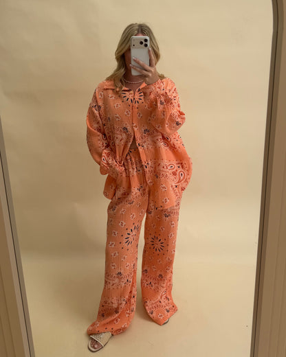 BANDANA PRINT TROUSER AND SHIRT SET