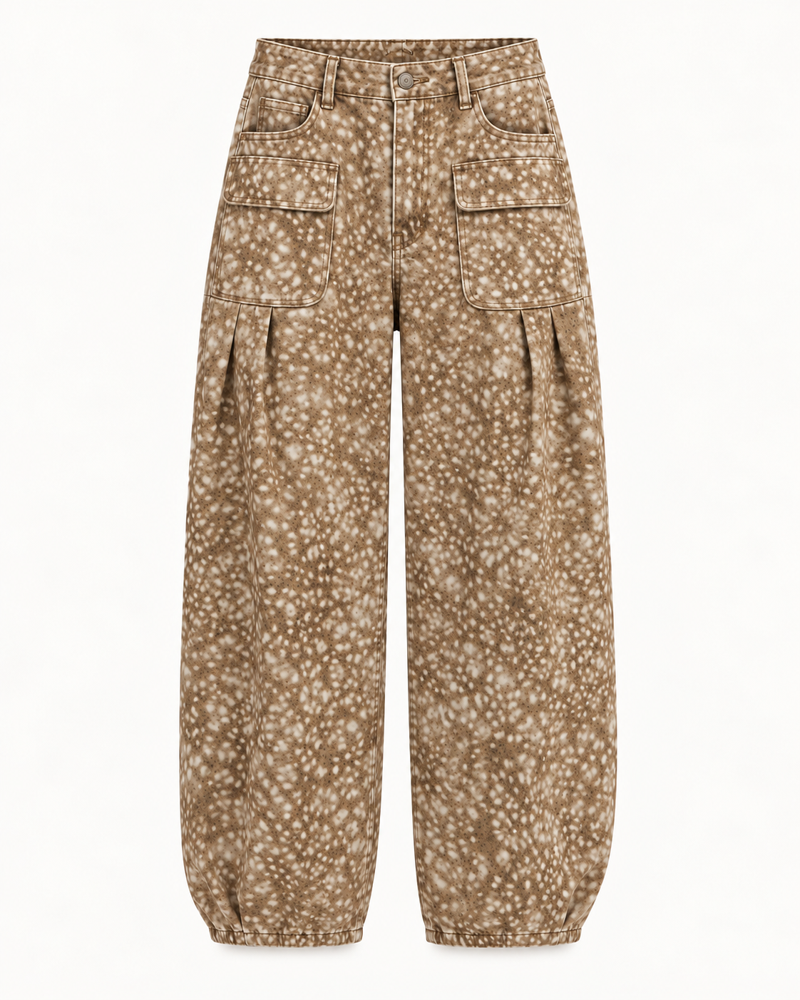 BAMBI PRINT BALLOON LEG JEANS