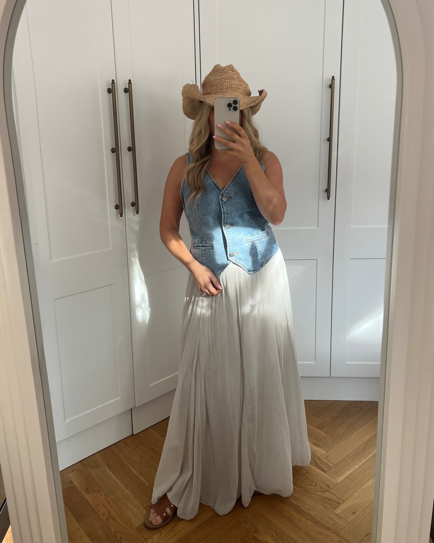 BOHO COTTON MAXI SKIRT