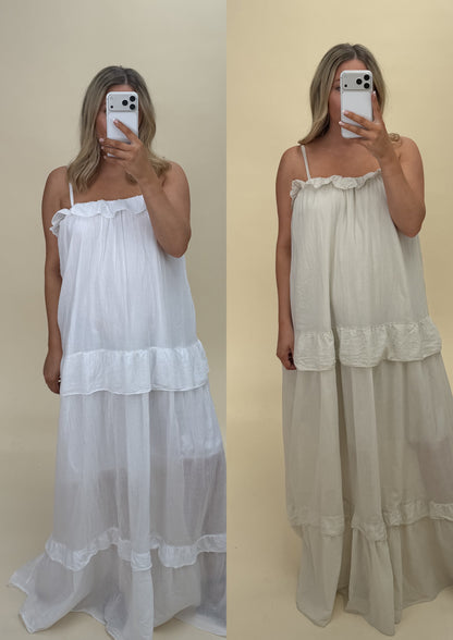 COTTON MAXI DRESS