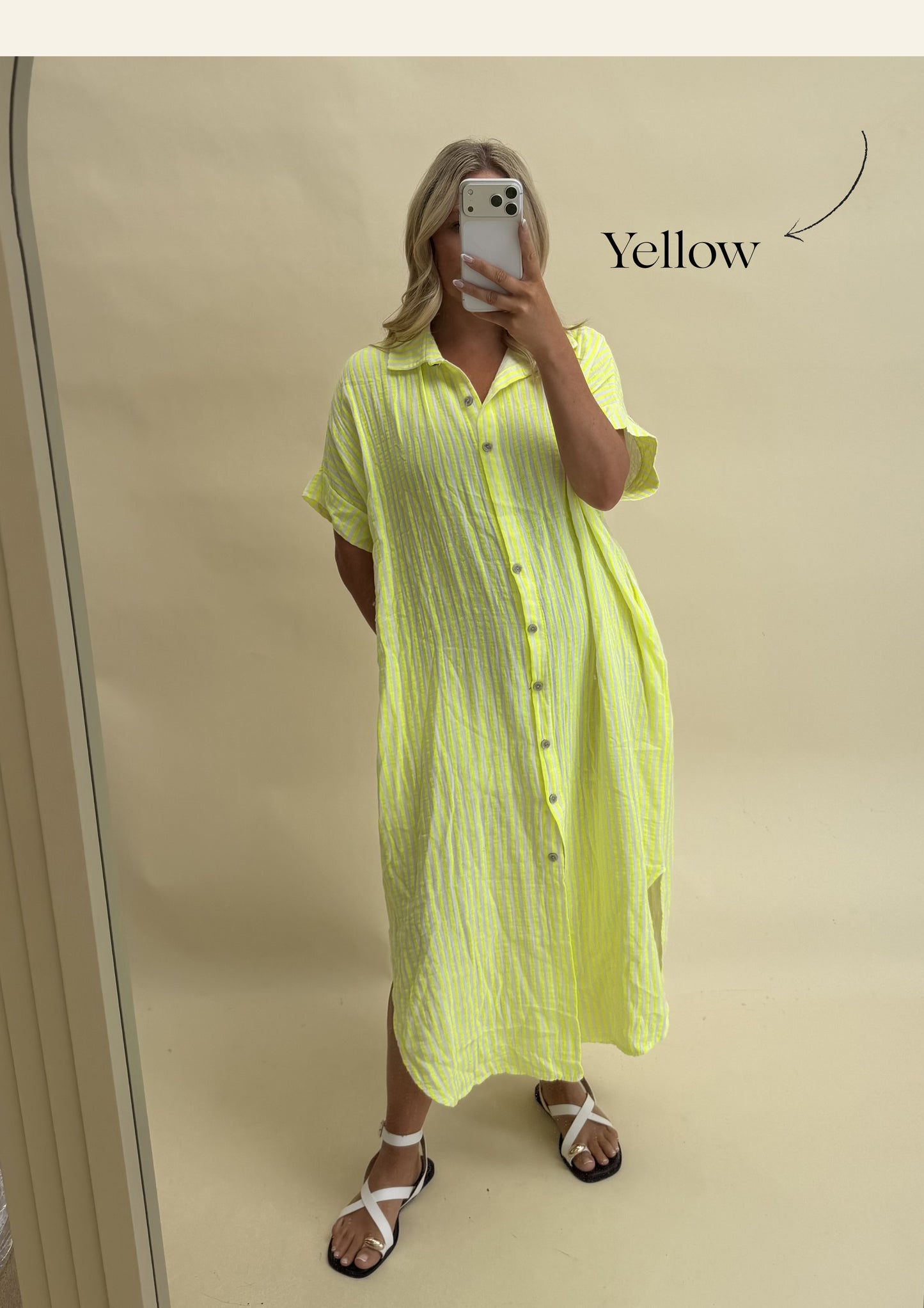 SHIRT KAFTAN COTTON DRESS