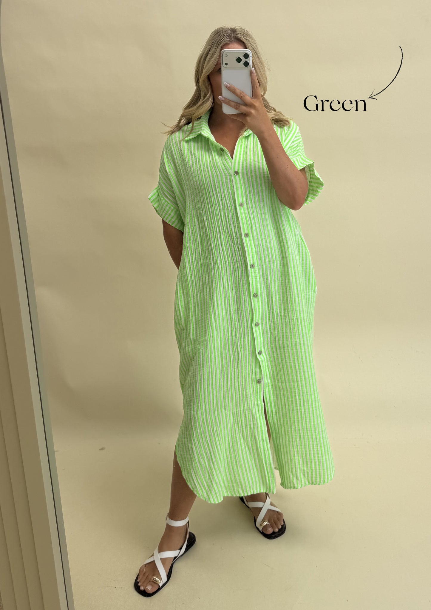 SHIRT KAFTAN COTTON DRESS