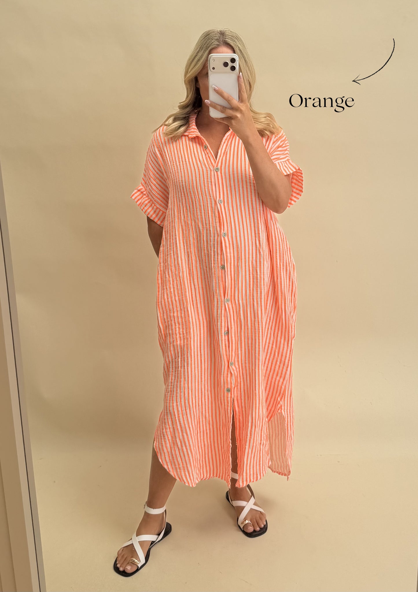 SHIRT KAFTAN COTTON DRESS