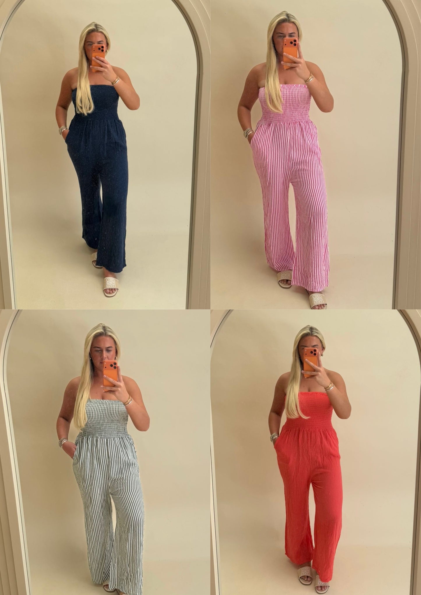 BANDEAU JUMPSUIT 100% COTTON