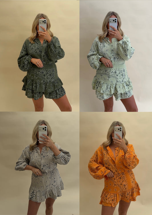 BANDANA SHORT CO-ORD