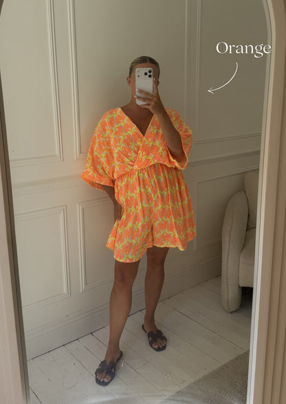 PAISLEY FLOATY PLAYSUIT