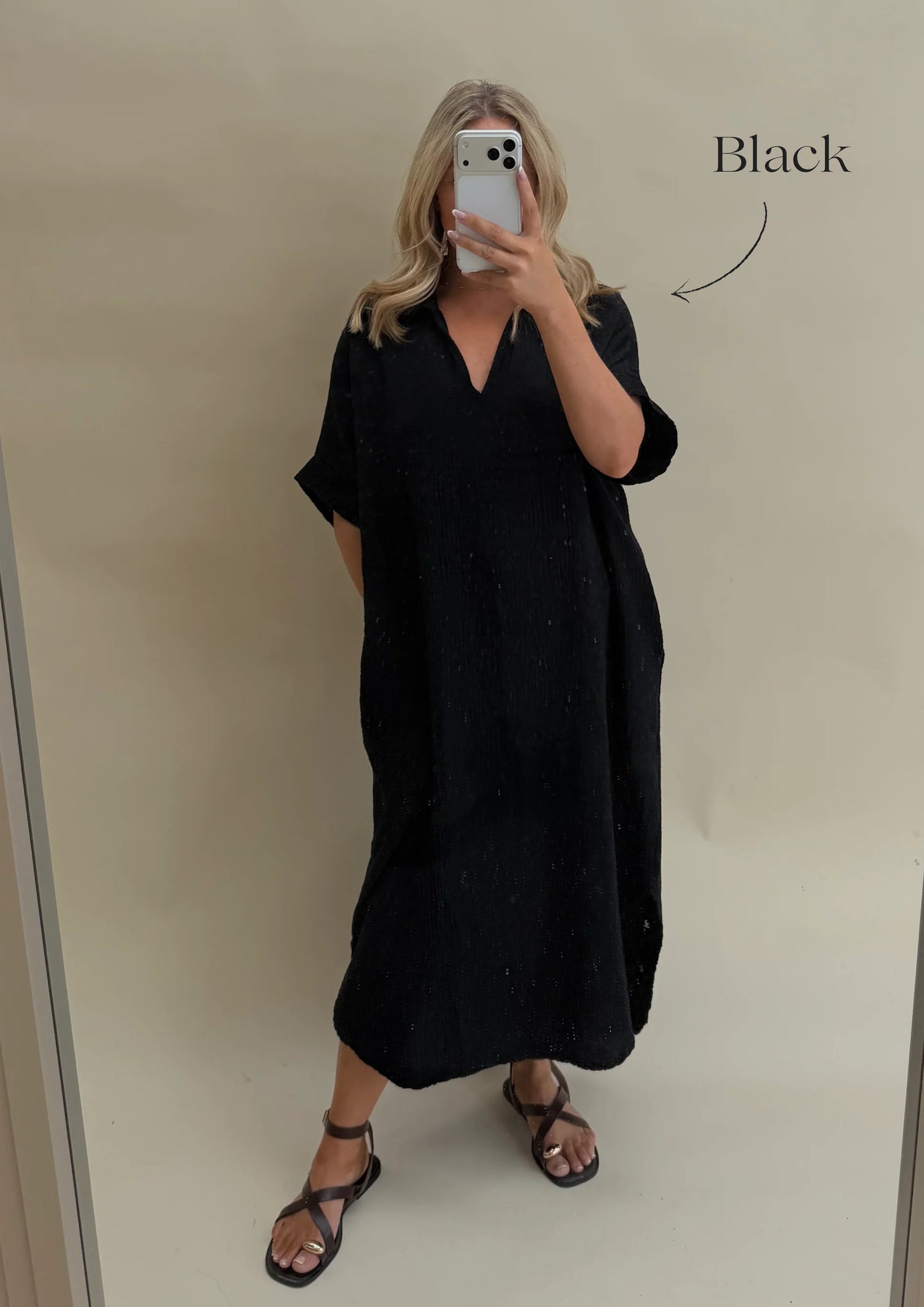 Kaftan Inspired Cotton Dress