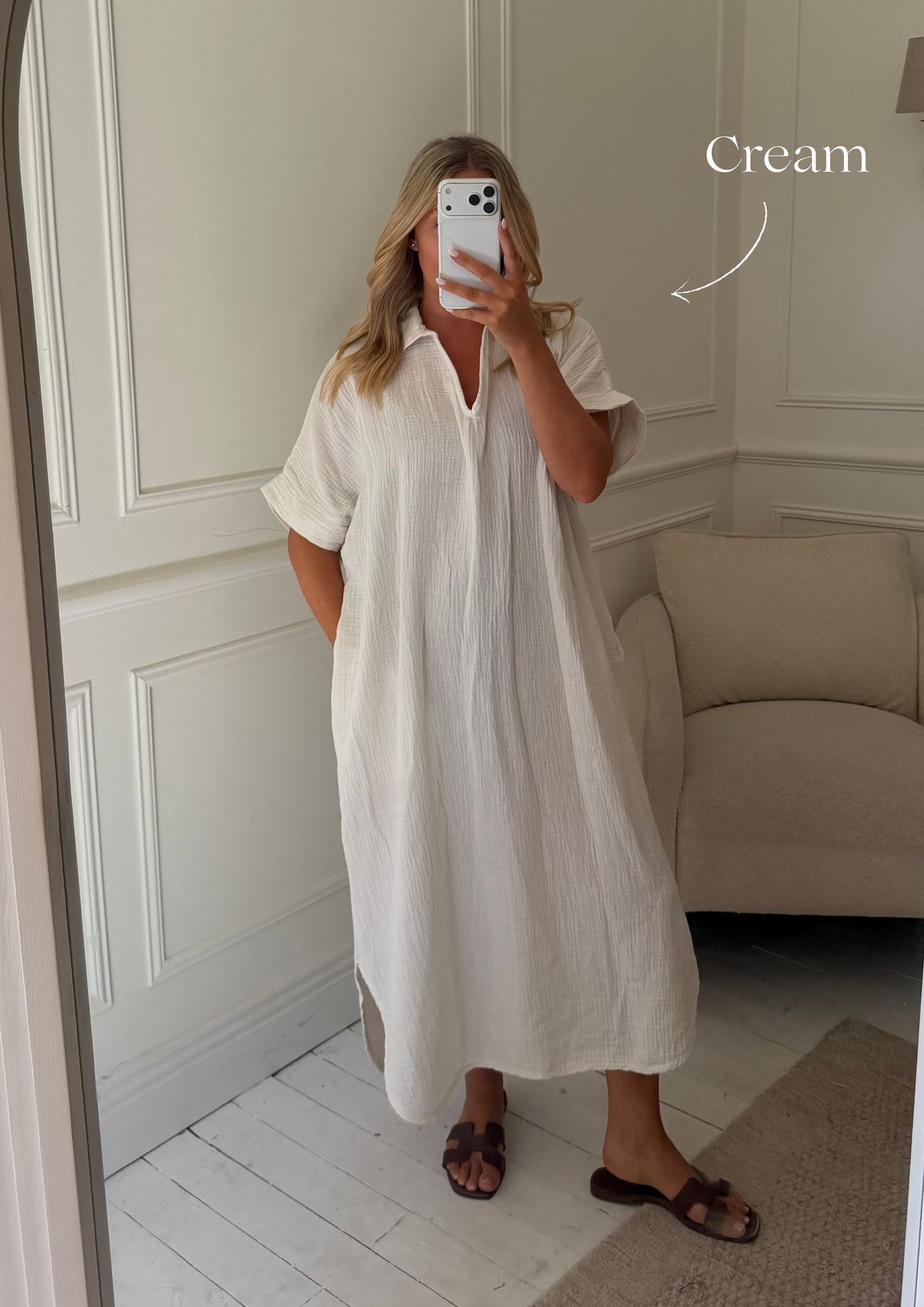 Kaftan Inspired Cotton Dress