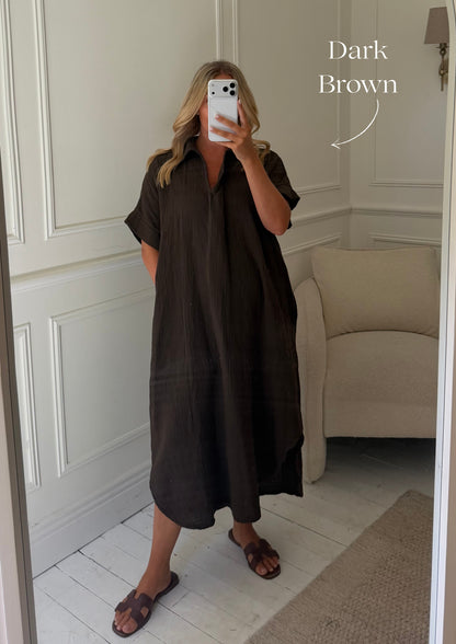 Kaftan Inspired Cotton Dress