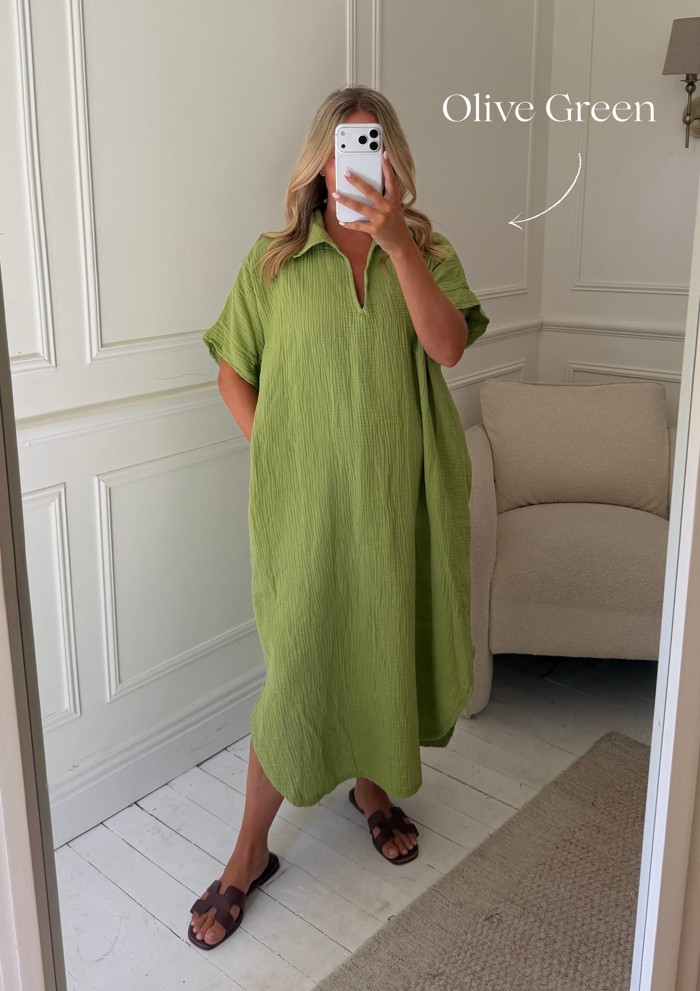 Kaftan Inspired Cotton Dress