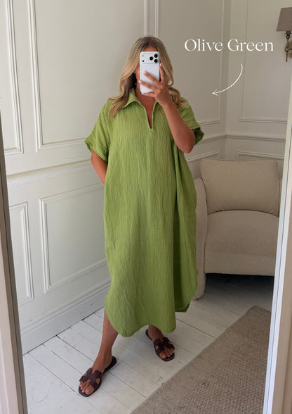 Kaftan Inspired Cotton Dress