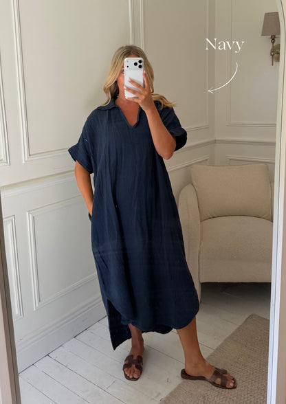 Kaftan Inspired Cotton Dress