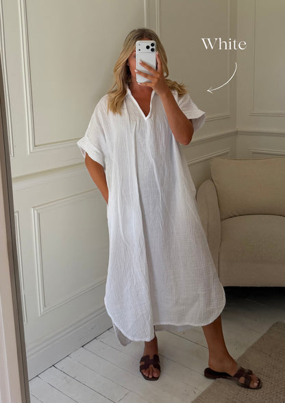Kaftan Inspired Cotton Dress