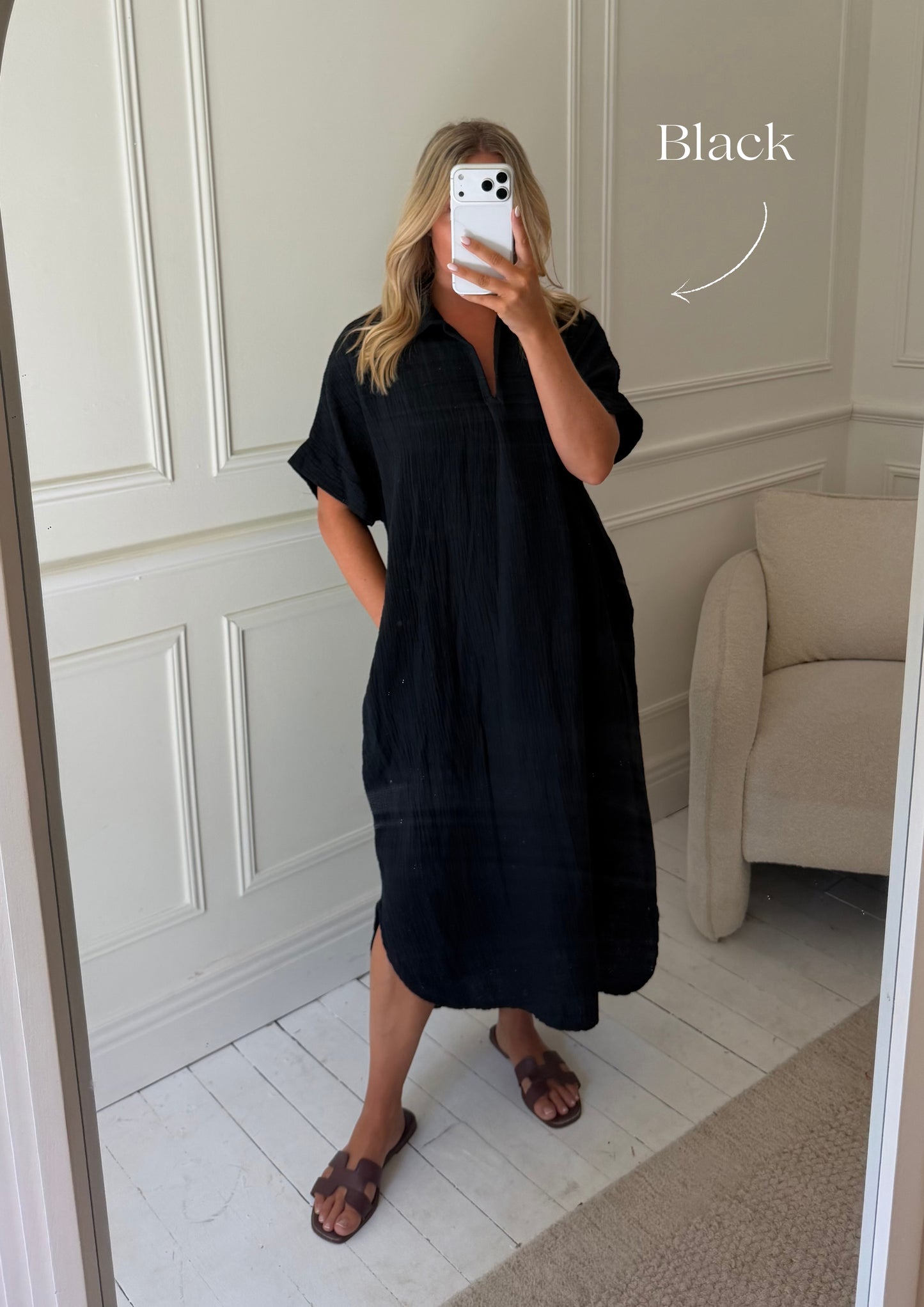 Kaftan Inspired Cotton Dress
