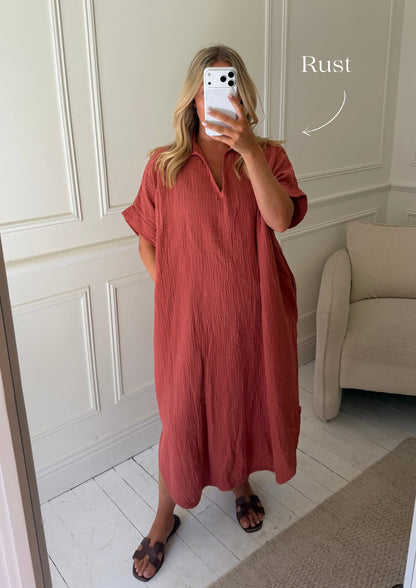 Kaftan Inspired Cotton Dress