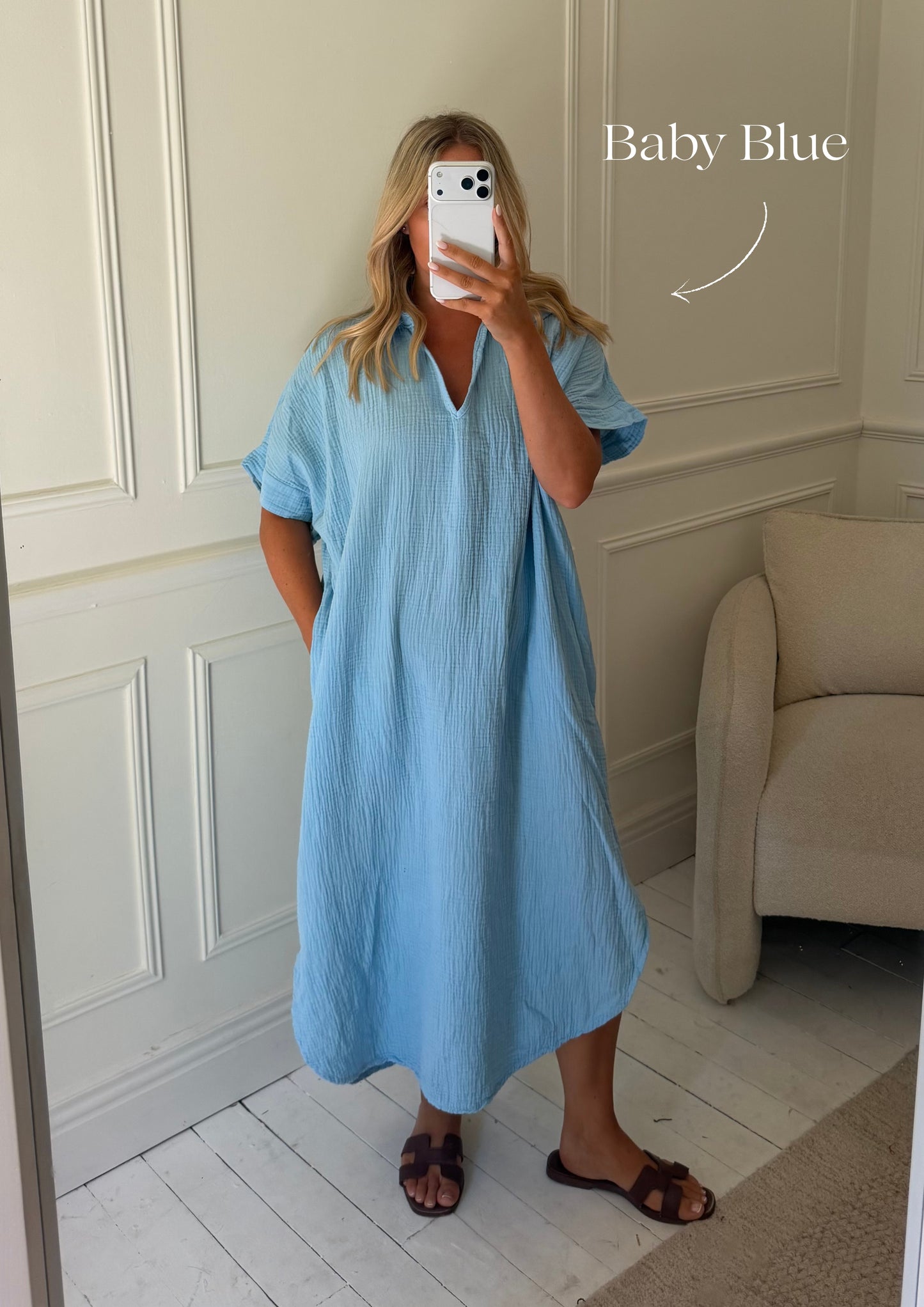 Kaftan Inspired Cotton Dress