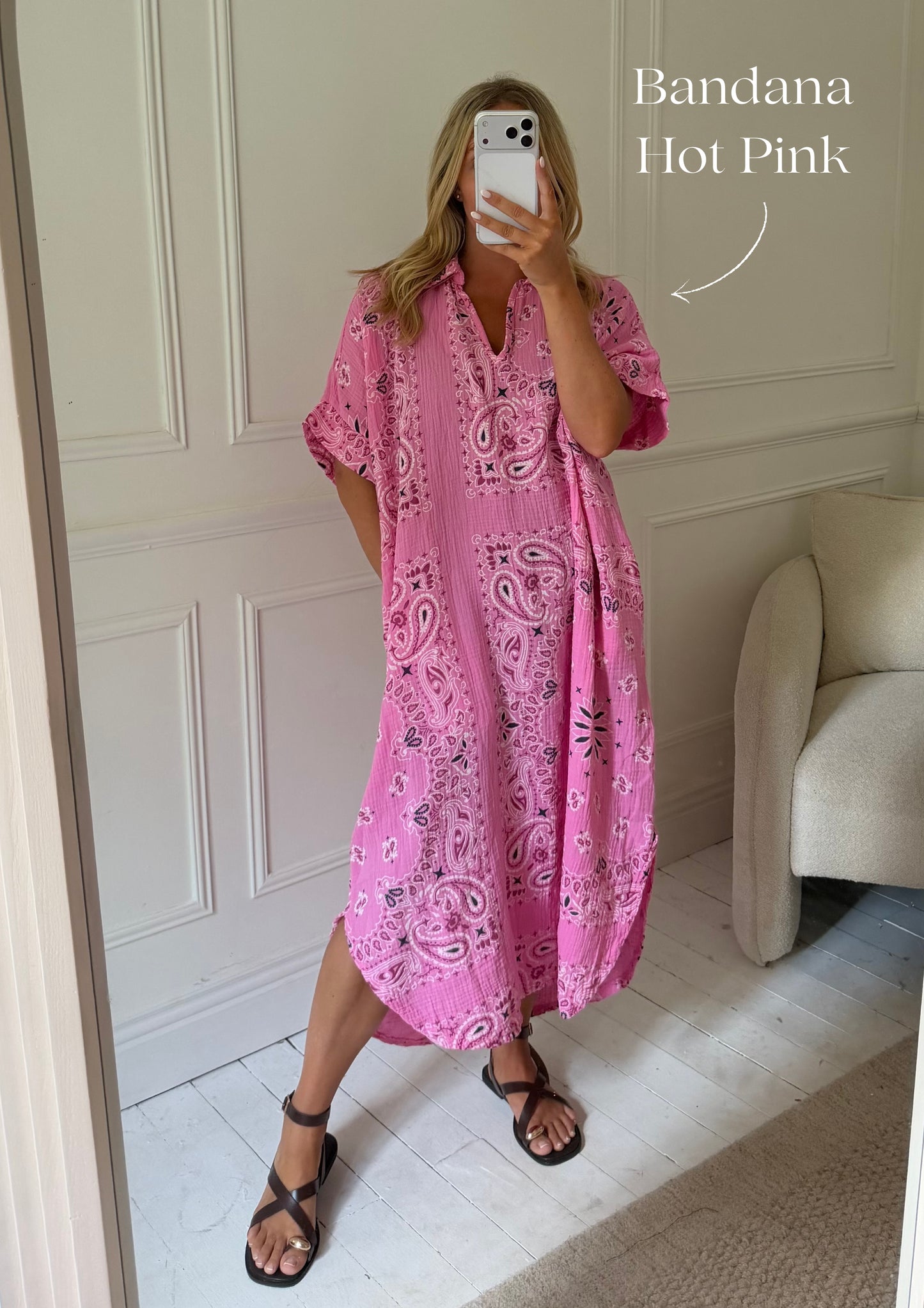 Kaftan Inspired Cotton Dress