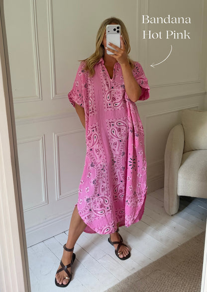 Kaftan Inspired Cotton Dress