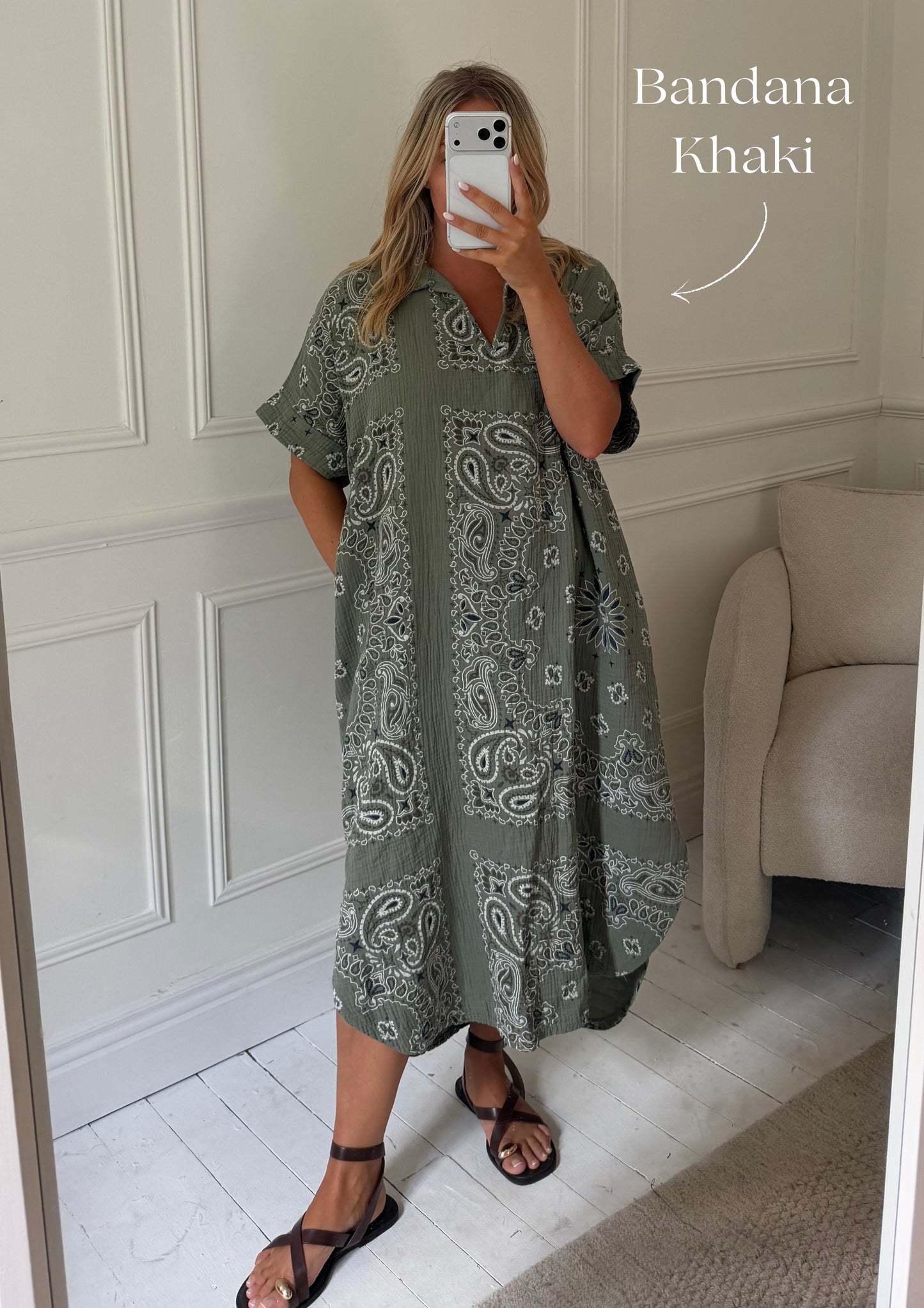 Kaftan Inspired Cotton Dress